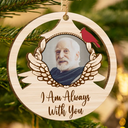 Gift For Grandparents, Parents - Custom Photo Red Cardinal On Christmas Tree - Personalized Wooden Cutout Ornament