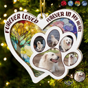 Dog Lovers, Cat Lovers, Pet Lovers - Custom Photo Furever Loved - Personalized Suncatcher Ornament