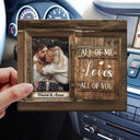 Gift For Couples, Gift For Husband, Gift For Wife, Gift For Boyfriend, Gift For Girlfriend - Custom Photo God Knew My Heart Needed You - Personalized Custom Shaped Car Visor Clip
