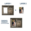 Gift For Couples, Gift For Husband, Gift For Wife, Gift For Boyfriend, Gift For Girlfriend - Custom Photo God Knew My Heart Needed You - Personalized Custom Shaped Car Visor Clip
