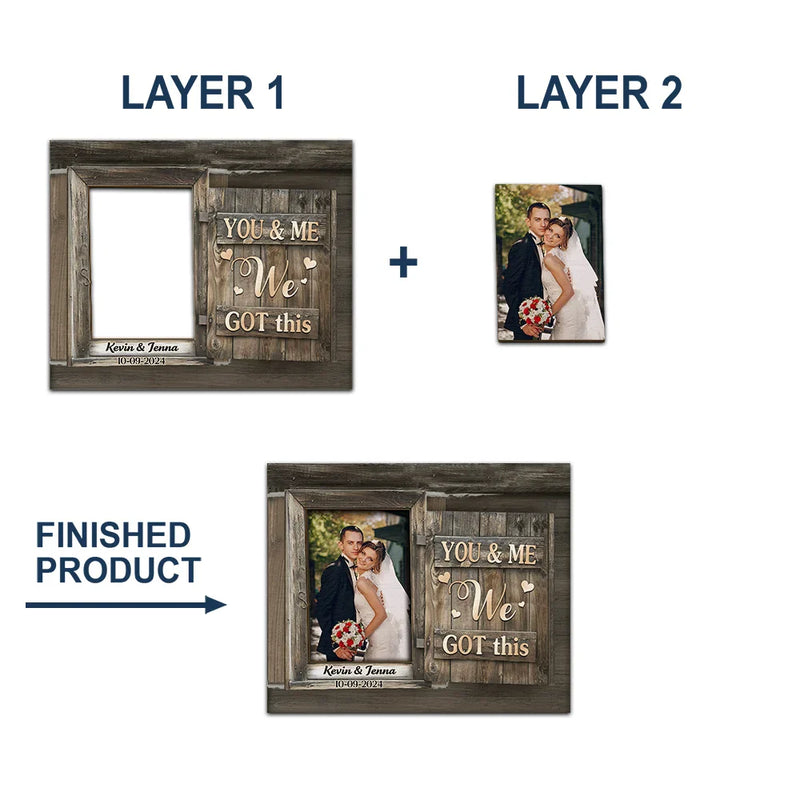 Gift For Couples, Gift For Husband, Gift For Wife, Gift For Boyfriend, Gift For Girlfriend - Custom Photo God Knew My Heart Needed You - Personalized Custom Shaped Car Visor Clip
