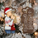 Gift For Couples, Gift For Husband, Gift For Wife, Gift For Boyfriend, Gift For Girlfriend - Christmas I Wish I Could Turn Back The Clock - Personalized Wooden Ornament Print 2 Sides
