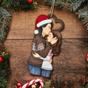 Gift For Couples, Gift For Husband, Gift For Wife, Gift For Boyfriend, Gift For Girlfriend - Christmas I Wish I Could Turn Back The Clock - Personalized Wooden Ornament Print 2 Sides
