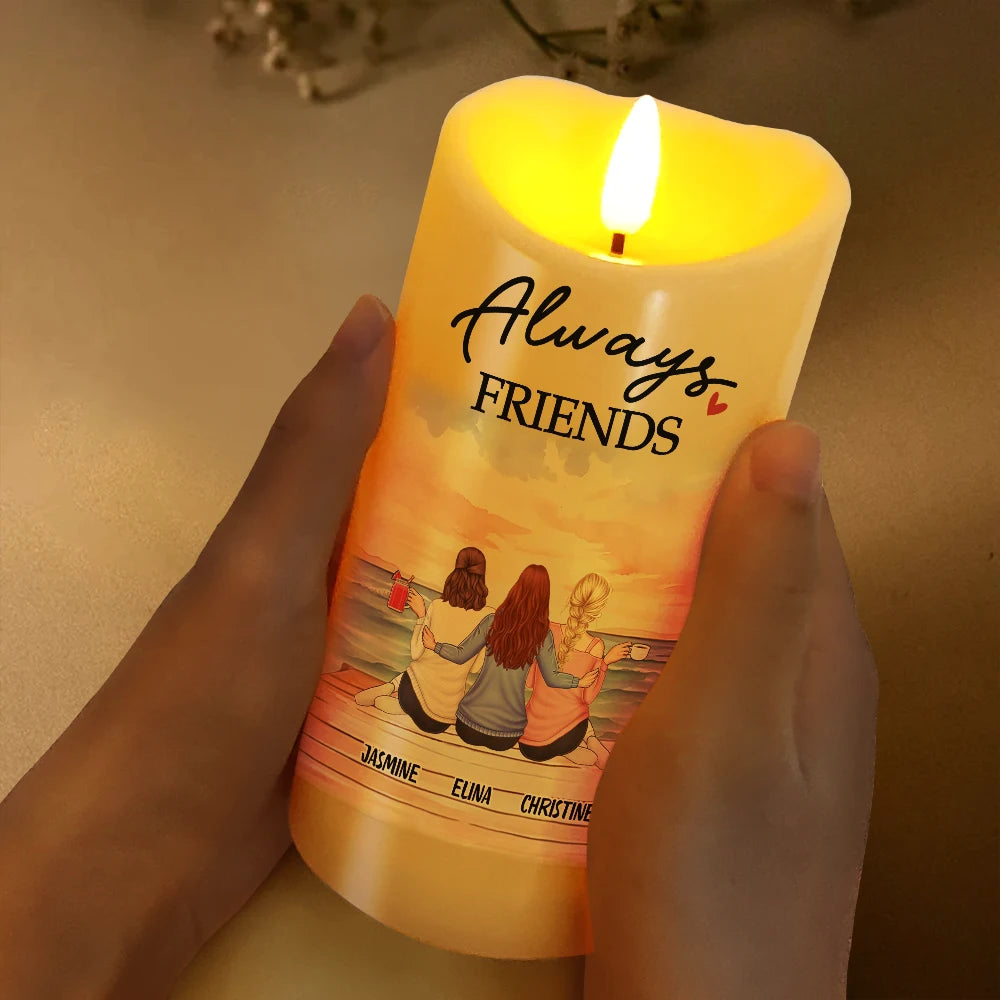 The Bond Between Us Will Always Be Strong - Personalized Flameless LED Candle