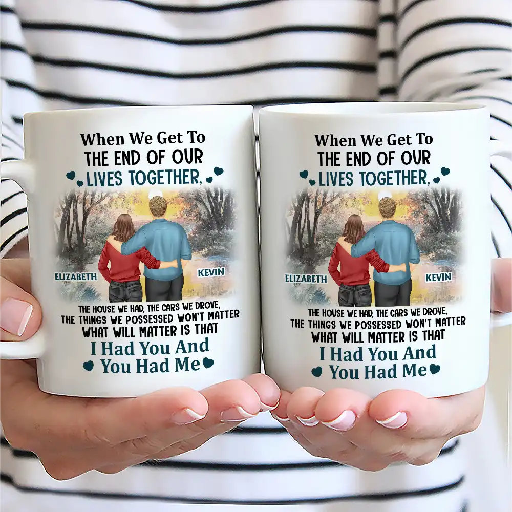 Vieux couple, je t'avais et tu m'avais - Tasse personnalisée 