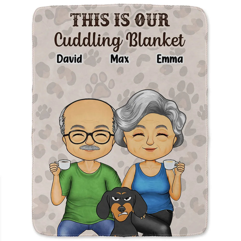 Gift For Couples,Pet Couple,Dog Couple,Cat Couple,Happy - Pet Couple Our Cuddling Blanket - Personalized Fleece Blanket, Sherpa Blanket
