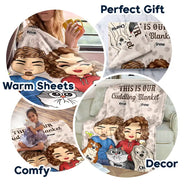 Gift For Couples,Pet Couple,Dog Couple,Cat Couple,Happy - Pet Couple Our Cuddling Blanket - Personalized Fleece Blanket, Sherpa Blanket