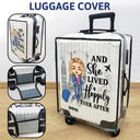 Travel, Gift For Yourself, Gift For Women - Just A Girl Boy Who Loves Traveling - Personalized Clear Luggage Cover