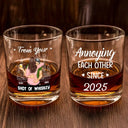 Gift For Couples,Gift For Husband,Gift For Boyfriend,Gift For Wife,Gift For Girlfriend,Happy - Couple Only One I Want To Annoy - Personalized Whiskey Glass