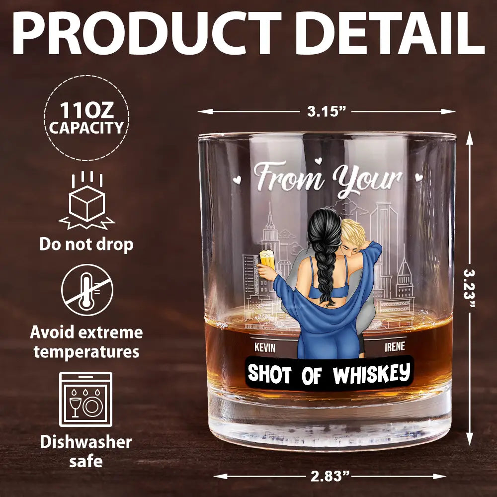 Gift For Couples,Gift For Husband,Gift For Boyfriend,Gift For Wife,Gift For Girlfriend,Happy - Couple Only One I Want To Annoy - Personalized Whiskey Glass