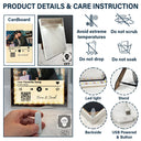 Gift For Couples, Gift For Husband, Gift For Wife, Gift For Boyfriend, Gift For Girlfriend - Custom Photo QR Code Music Lovers Couple Favorite Song - Personalized LED Mirror Frame Lamp