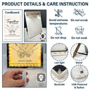 Gift For Couples,Gift For Husband,Gift For Wife,Gift For Boyfriend,Gift For Girlfriend,Happy - Couple Holding Hands From Our First Kiss - Personalized LED Mirror Frame Lamp