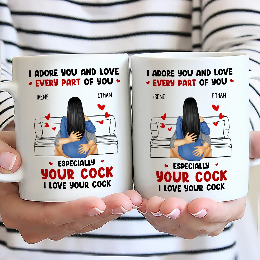 Gift For Couples,Gift For Husband,Gift For Wife,Gift For Boyfriend,Gift For Girlfriend,Happy - I Adore And Love Every Part Of You - Personalized Mug