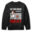 Gift For Husband, Gift For Boyfriend, Gift For Men, Gift For Yourself, Grilling - Custom Photo BBQ My Wife Loves My Meat - Personalized T Shirt