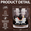 Gift For Couples, Gift For Husband, Gift For Wife, Gift For Boyfriend, Gift For Girlfriend, Camping - Camping Couple For The Rest Of Our Lives - Personalized Whiskey Glass