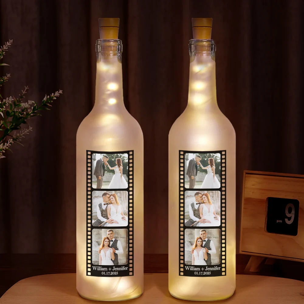 Custom Photo Film Strip - Personalized Bottle Light