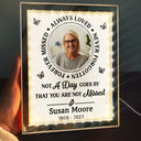 Memorial,Custom Photo,Gift For Mother,Gift For Father,Family,Sad - Custom Photo Memorial Always In Our Thoughts - Personalized LED Mirror Frame Lamp