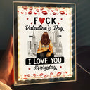 Gift For Couples, Gift For Husband, Gift For Wife, Gift For Boyfriend, Gift For Girlfriend - Couple I Love You Everyday - Personalized LED Mirror Frame Lamp
