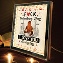 Gift For Couples, Gift For Husband, Gift For Wife, Gift For Boyfriend, Gift For Girlfriend - Couple I Love You Everyday - Personalized LED Mirror Frame Lamp
