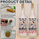 Gift For Couples,Gift For Husband,Gift For Wife,Gift For Boyfriend,Gift For Girlfriend - Couple You Are The Best Thing - Personalized Bottle Light