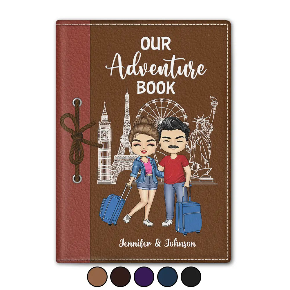 Couple Our Adventure Book - Personalized Passport Cover, Passport Holder