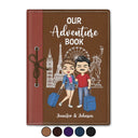 Gift For Couples, Gift For Husband, Gift For Wife, Gift For Boyfriend, Gift For Girlfriend, Travel - Couple Our Adventure Book - Personalized Passport Cover, Passport Holder