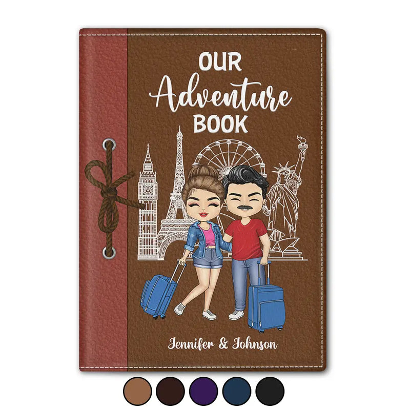 Gift For Couples, Gift For Husband, Gift For Wife, Gift For Boyfriend, Gift For Girlfriend, Travel - Couple Our Adventure Book - Personalized Passport Cover, Passport Holder