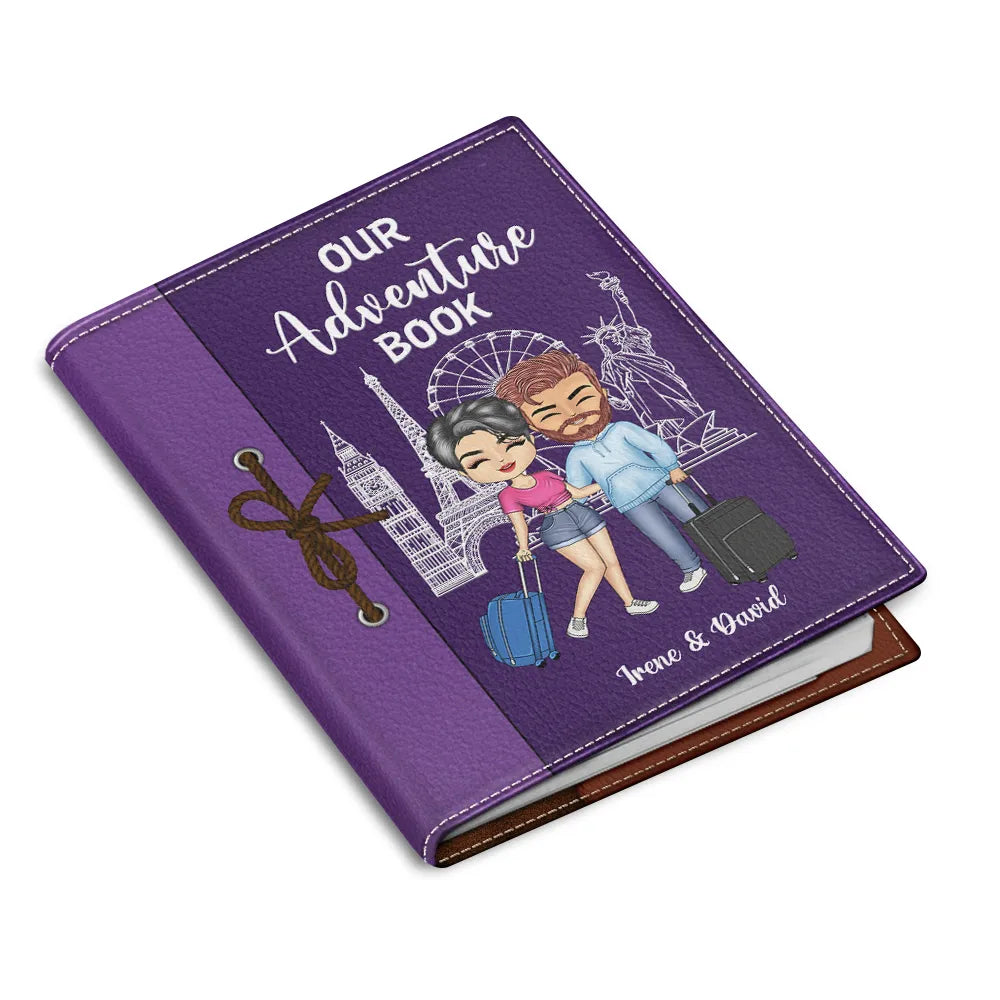 Gift For Couples, Gift For Husband, Gift For Wife, Gift For Boyfriend, Gift For Girlfriend, Travel - Couple Our Adventure Book - Personalized Passport Cover, Passport Holder