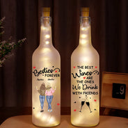 Gift For Bestie - The Ones We Drink With Friends - Personalized Bottle Light