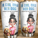 Dog Lovers, Dog Mom, Dog Dad - Best Dog Mom 3D Effect - Personalized Tumbler