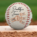 Baseball,Gift For Father,Dad - Children - We Hit A Homerun Scoring You As Our Dad Fist Punch - Personalized Baseball, Softball
