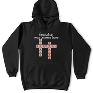 Gift For Grandma,Gift For Mother,Grandma - Grandkids,Happy - Crossword Grandkids Make Life More Grand - Personalized T Shirt