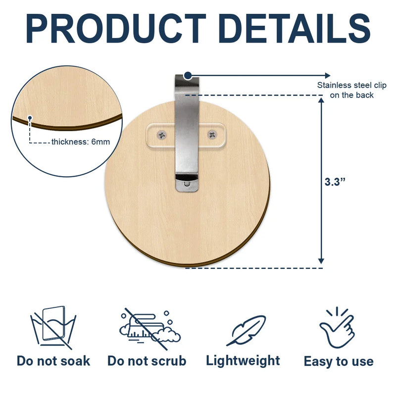 Custom Photo Mom Grandma Piece That Holds Us - Personalized Custom Shaped Car Visor Clip