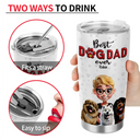 Dog Lovers,Dog Mom,Dog Dad - Dog Mom Dog Dad 3D Effect - Personalized Tumbler