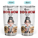 Dog Lovers,Dog Mom,Dog Dad - Dog Mom Dog Dad 3D Effect - Personalized Tumbler