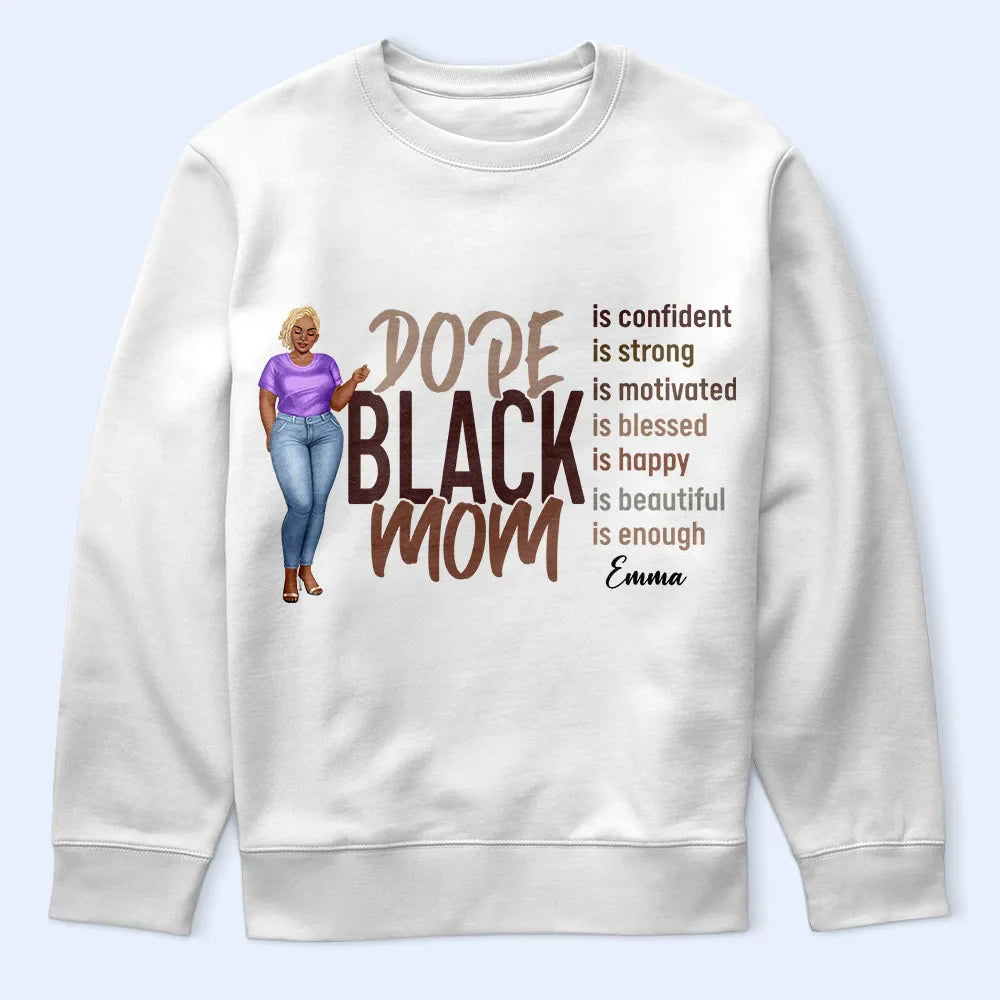 Afro Mom,Love - Dope Black Mom - Personalized T Shirt