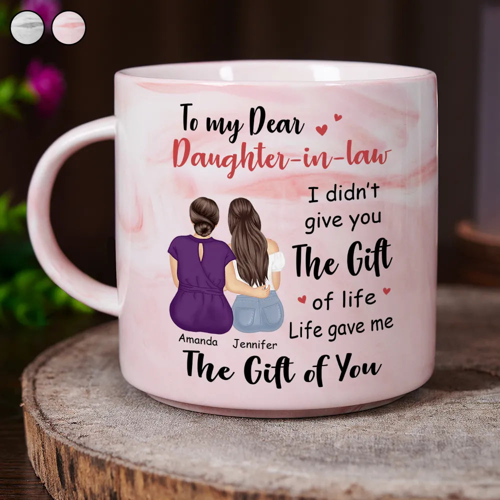 I Didn't Gift You The Gift - Personalized Marble Mug