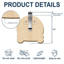 Drive Safe We're Waiting At Door Kids & Pets - Personalized Custom Shaped Car Visor Clip