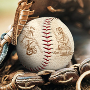 Dessin au crayon photo personnalisé gravé « Le meilleur papa grand-père de tous les temps » - Baseball, softball personnalisés