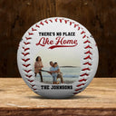 Gift For Father,Family - Custom Photo Family There's No Place Like Home - Personalized Baseball, Softball