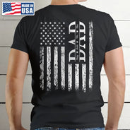 Gift For Father,Dad,Children - Stars & Stripes Dad Grandpa We Love You - Personalized T Shirt
