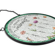 Gift For Yourself, Gift For Women, Gift For Sisters, Gift For Sibling, Love - Birth Flower Sisters From The Same Garden - Personalized Stained Glass Window Hanging Suncatcher