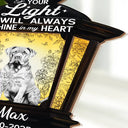 Dog Lovers,Dog Mom,Dog Dad,Pet Lovers,Pet Mom,Pet Dad,Memorial,Sad - Chinoiserie Toile Dog Your Light Will Always Shine - Personalized Plug-in Night Light