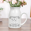 Gift For Bestie,Old Best friends,Love - Toile De Jouy Birth Flower Grow An Old Friend - Personalized Ceramic Flower Vase