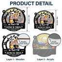 Gift For Couples,Old Couples,Gift For Husband,Gift For Wife,Love - Gift For Couples,Old Couples,Gift For Husband,Gift For Wife,Love - Couple Annoying Each Other 3D Effect - Personalized Window Hanging Suncatcher Ornament