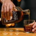 Gift For Bestie,Gift For Sisters,Funny,Gift For Women - 3D Effect Besties We Go Together Like Drunk And Disorderly - Personalized Whiskey Bottle