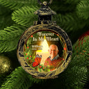 Christmas,Memorial,Sad,Family,Parents,Gift For Grandparents,Custom Photo - Custom Photo Although You Cannot See Me I'm Always With You - Personalized Candlelight Lantern Ornament