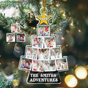 Custom Photo,Christmas,Travel,Gift For Yourself,Happy - Custom Photo Travel Photo Of The Year Travel Adventures - Personalized Custom Shaped Acrylic Ornament