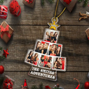 Custom Photo,Christmas,Travel,Gift For Yourself,Happy - Custom Photo Travel Photo Of The Year Travel Adventures - Personalized Custom Shaped Acrylic Ornament