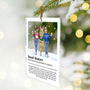 Christmas,Gift For Bestie,Happy,Gift For Sisters,Gifts For Colleagues - Best Friend Definition Bestie Backside - Personalized Custom Shaped Acrylic Ornament